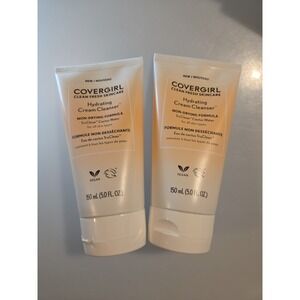 2 x COVERGIRL Clean Fresh Skincare Hydrating Cream Face Cleanser, 5 fl oz ea.‎